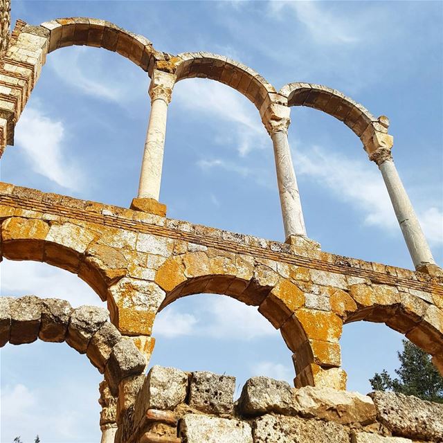 The ruins citadel of Anjar, built during the Umayyad period under Caliph... (Umayyad Anjar Ruins)