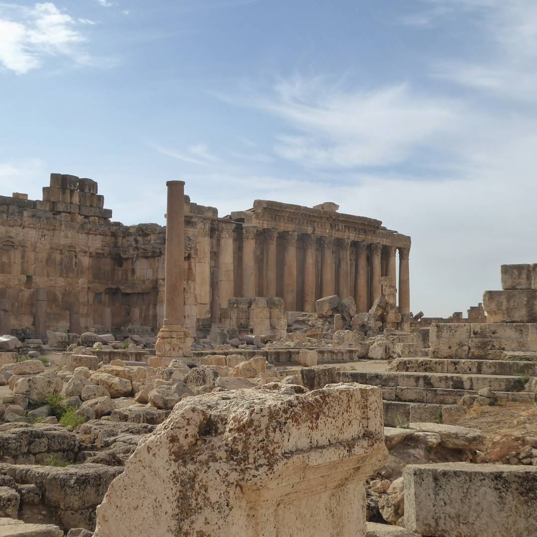 The ruins of Baalbek in the Bekaa Valley of Lebanon are one of the best... (Baalbek, Lebanon)
