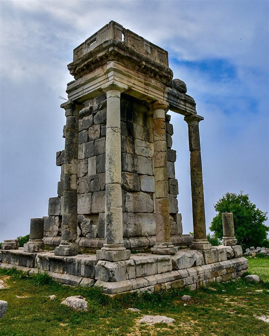 The Ruins of Machnaka..Here one can find the ruins of a Roman temple,... (El Machnaka, Mont-Liban, Lebanon)