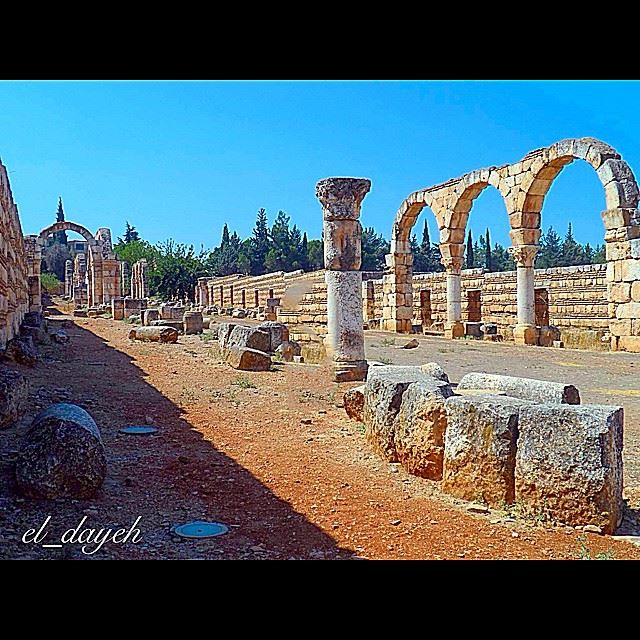The ruins of the umayyad palace(8th century)  bekaa  anjar zahle cultural...