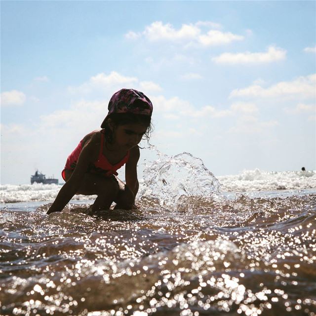 The sea is for everyone .  summer  lebanon  pangea  playtime  Luna ...