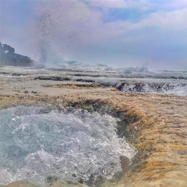 The sea, once it casts its spell, hold on in its net of wonder forever💙💙... (El Mounsef, Mont-Liban, Lebanon)