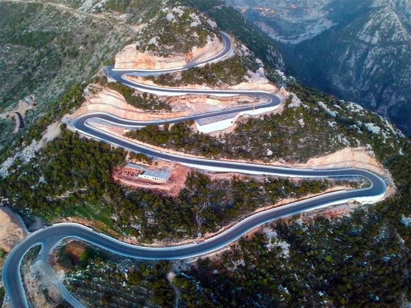 The Sexy curves of jbeil mountains curvy  road  lebanon ... (Jbayl, Mont-Liban, Lebanon)