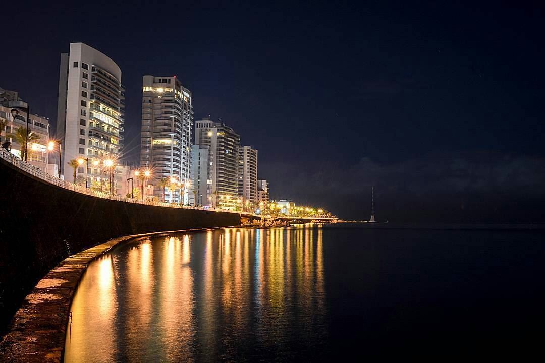 The shining lights of Beirut!✨🌙By @alexander_photography97 ... (Ain El Mrayseh)
