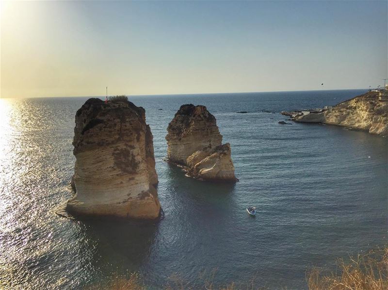 The shore near the Raouché rocks in Beirut are apparently the oldest... (Beirut, Lebanon)