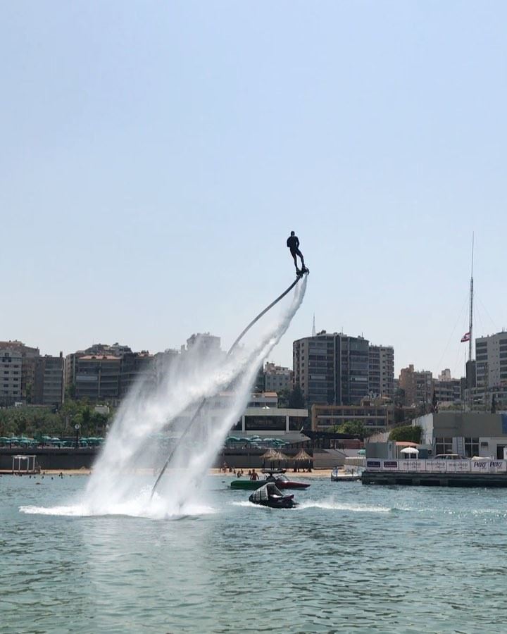 The show must go on @atcl  aboutyesterday  flyboard  flyboardlebanon ... (ATCL)