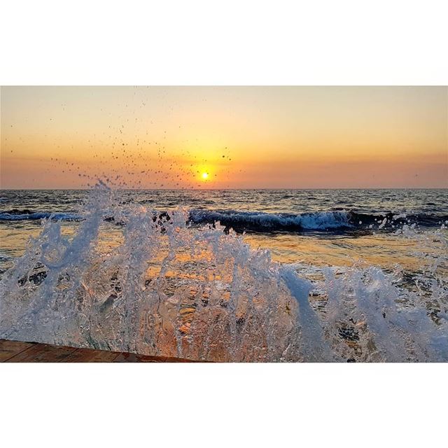 "The sky broke like an egg into full sunset and the water caught fire..".... (Halat, Mont-Liban, Lebanon)