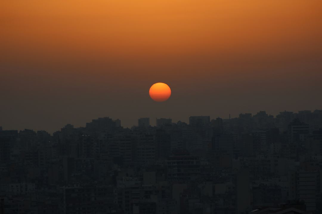 The sunset over Beirut sunset  sun  soleil  coucherdesoleil  sky  ciel ... (Hazmieh)