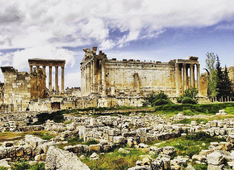 The Temple of Bacchus at Baalbek, a World Heritage site, is one of the... (Baalbek , Roman Temple , Lebanon)