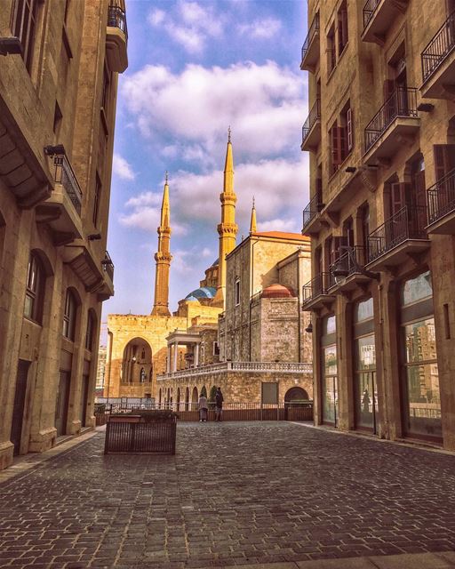 The Watcher's Monuments......  churches   mosque  reflections ... (Downtown Beirut)