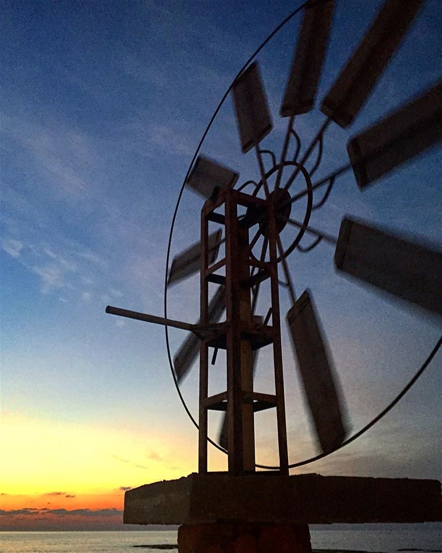 "The wheel is come full circle." shakespeare  wheel  circle  sunset  sky ... (Corniche El Mina Tripoli)