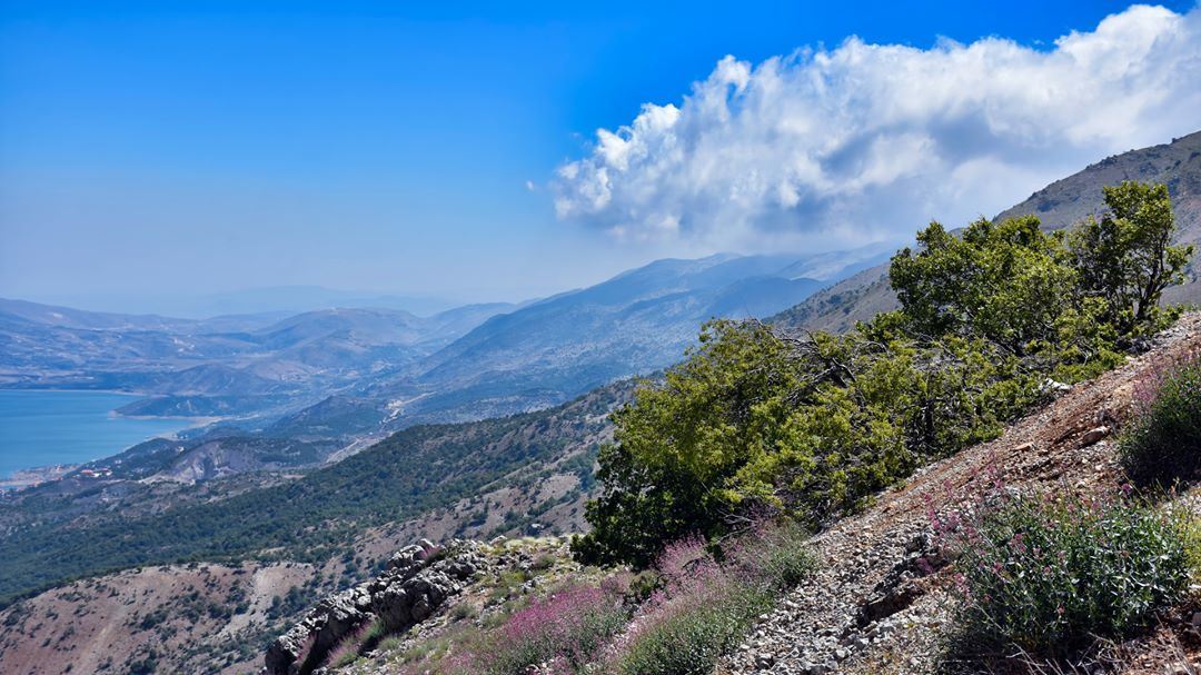 The White Cloud, the Mountainside and the Lake ---------------------------- (Qaraaoun, Béqaa, Lebanon)