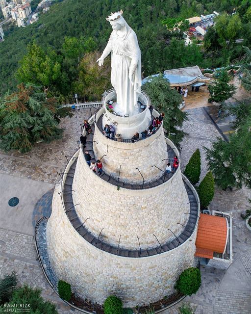 The WOMAN Who Changed The World ... 💙...  lebanon  jounieh  dji ... (Our Lady of Lebanon)
