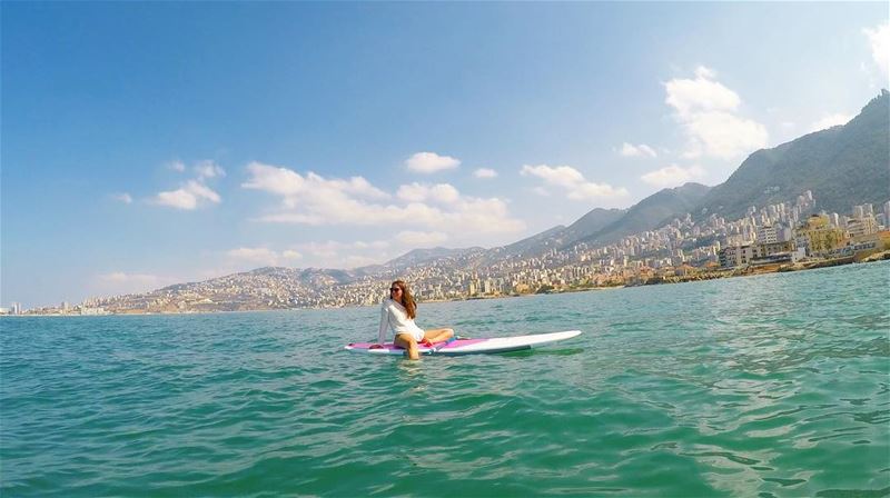 The world is all yours Maria :)- -No where better to rest but in the sea... (Surf Shack Lebanon)