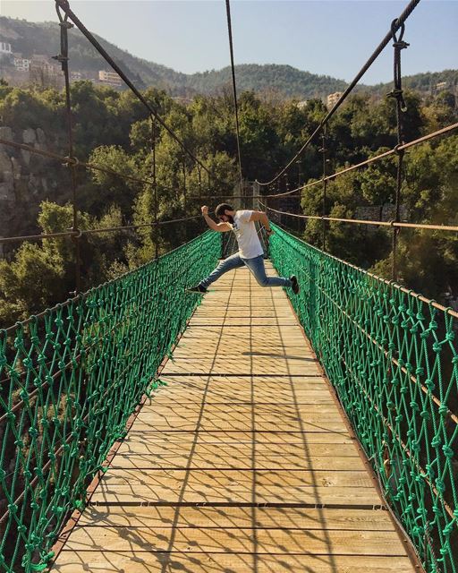 🏃🏻  theglobejumpers  keepjumping ... (Zahlan Grotto)