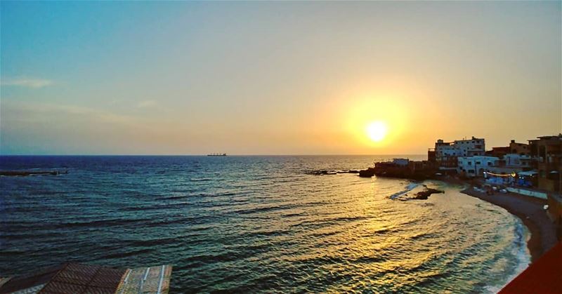  therapy 💆... sunset  beach  batroun  livelovebatroun  lebanon ... (Batroûn)