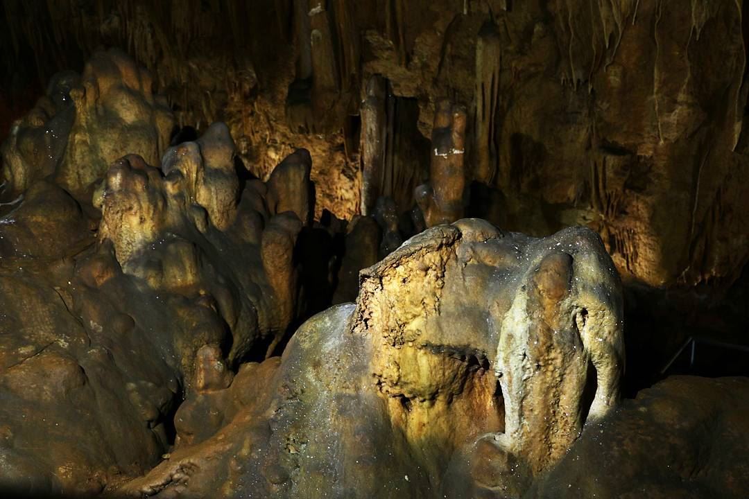 There is a lot of caves similar to  Jeita grotto in  Lebanon , one of them...