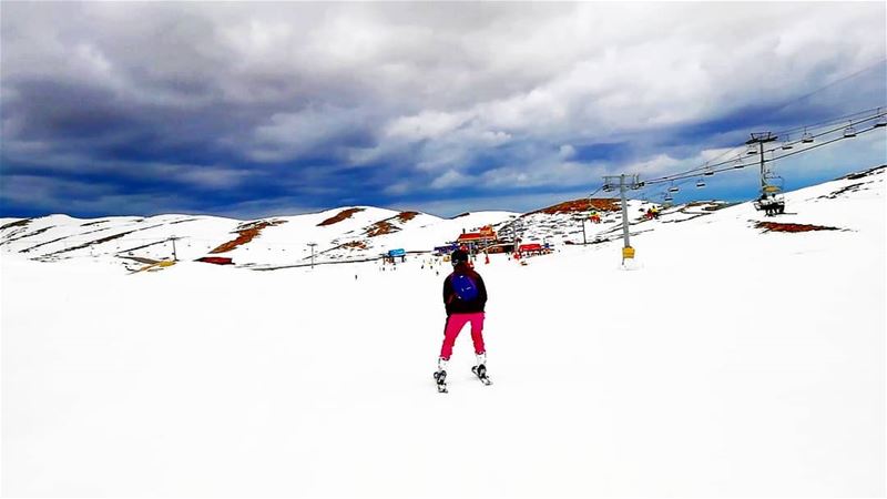 “There is no satisfaction without a struggle first.”  skiing  lebanon ... (Mzaar Kfardebian)