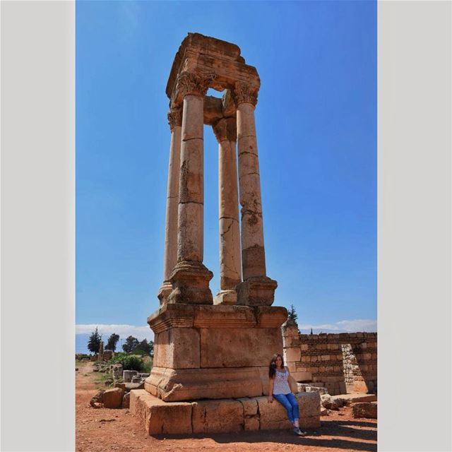 There is no standing still because time is moving... (`Anjar, Béqaa, Lebanon)