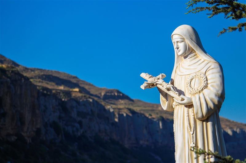 There is nothing impossible to God - St. Rita Patron of impossible cases 💙 (Bireh-Al Chouf)