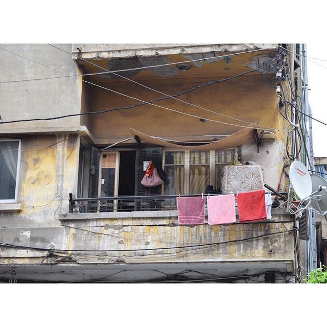 There's always a way to add colors to a neighborhood, even if it's simply by hanging out the laundry liveauthentic  (Burj Hammud)