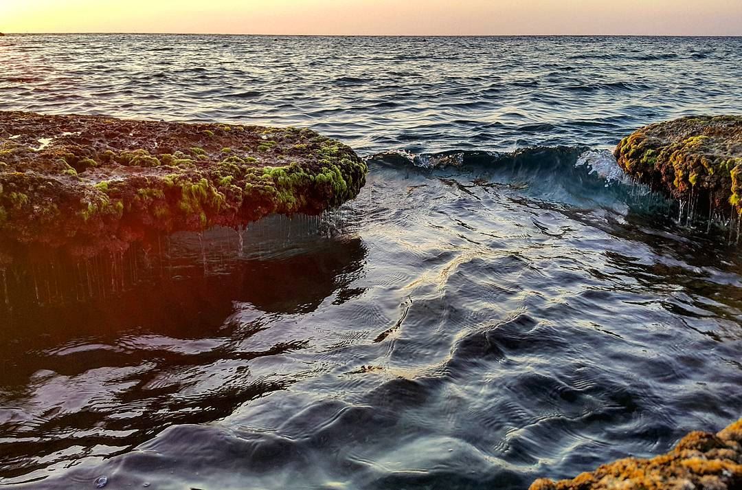 There's beauty in everything sea  vitaminsea  sunset  waves  lebanon ...