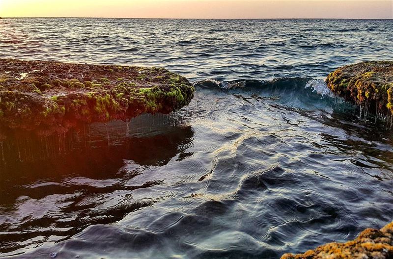 There's beauty in everything sea  vitaminsea  sunset  waves  lebanon ...