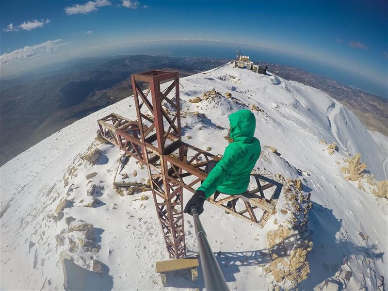 There's no such thing as a perfect weather, but proper clothing! @salewa ❄️ (Mzaar Kfardebian Ski Resort.)