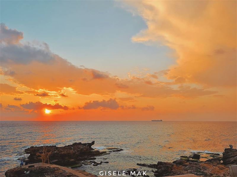 There's something enchanting about these sunsets. sunsets  seaview ... (Lebanon)