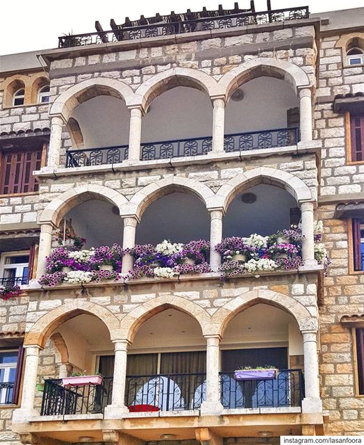 There's something magical in the old  architecture  buildings  beitmerry  ... (Beit Meri, Mont-Liban, Lebanon)