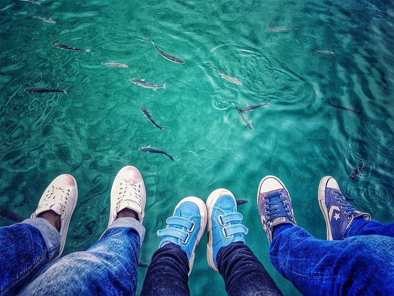 These  littlefeet make the biggest  footprints in our hearts 👣👪... (Zeitouna bay Beirut Liban)