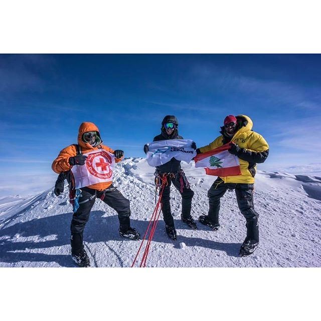 THEY DID IT! @teamlebanon The first National Lebanese Expedition Team to stand on the summit of the highest mountain of North America at 6190m!!! What a @livelove.sports Achievement!!! Denali2016 TeamLebanonAlaska TeamLebanon SevenSummits