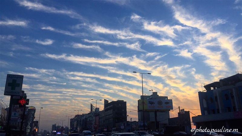 This breathtaking view .. Today at Jal el Dib 🌤💙.  follow ... (Jal el Dib)