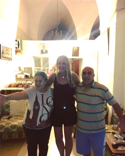 This is Antoinette and Abdo ...No ...I have never met them before but we... (Deïr El Qamar, Mont-Liban, Lebanon)