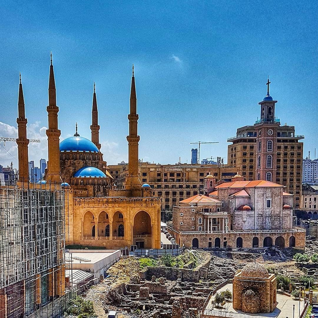 This is Beirut  church  mosque  unity  peace  beirut  beirutcity  mycity ... (Downtown Beirut)