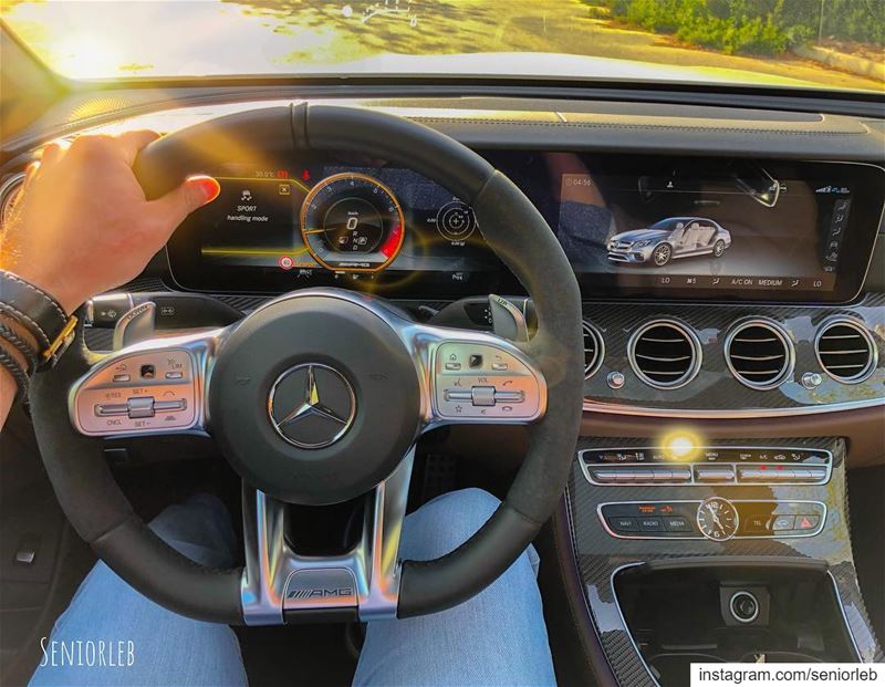 This is one of my favorite steering wheels on any car. The AMG nailed it... (Dubai, United Arab Emirates)