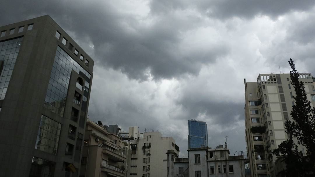 Threatening clouds over the city once again...  winteriscoming :) sky ...