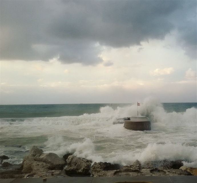 Throwback to winter days  tb  winter  winterdays  beirut  lebanon  windy ... (Beirut, Lebanon)