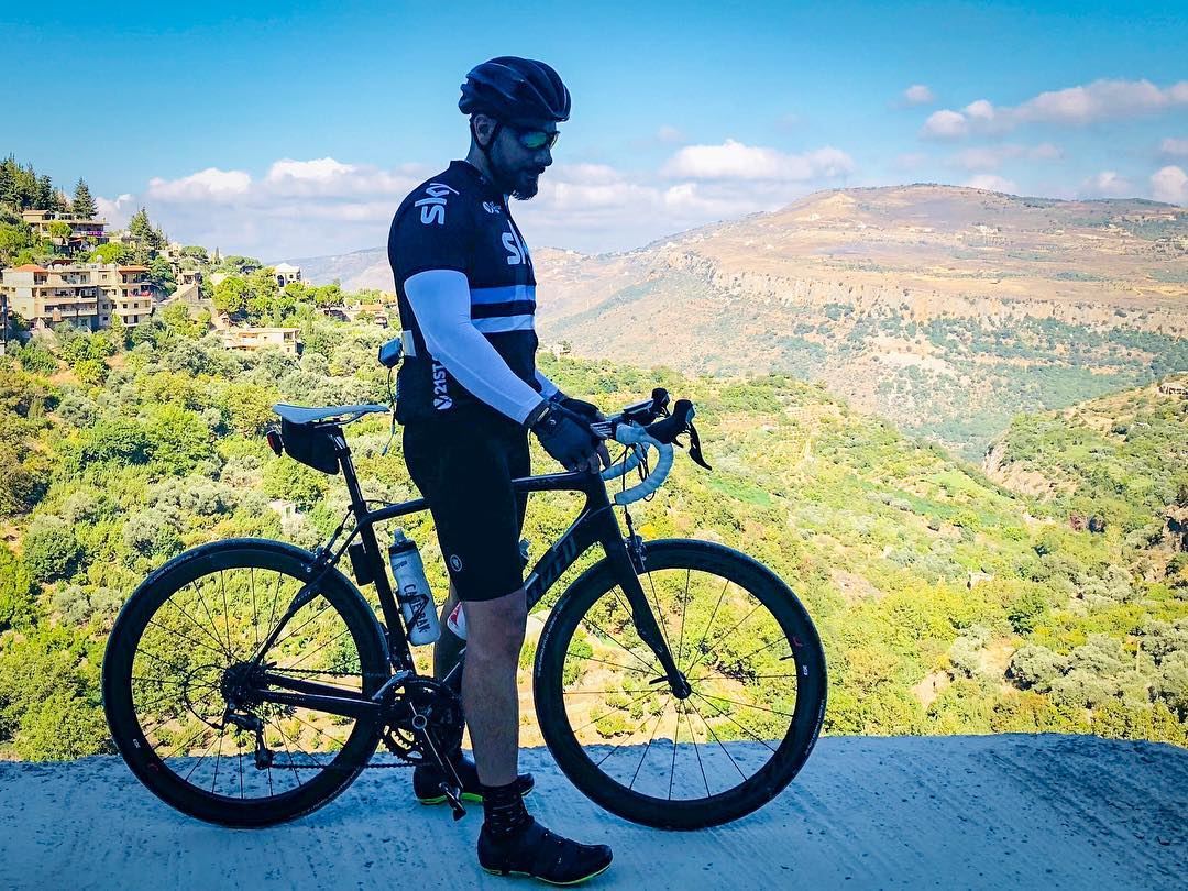 Throwback. 🌄🚵☀️ 📷 credits @waelrizk  cycling  cycle  cyclist ... (Jezzîne, Al Janub, Lebanon)