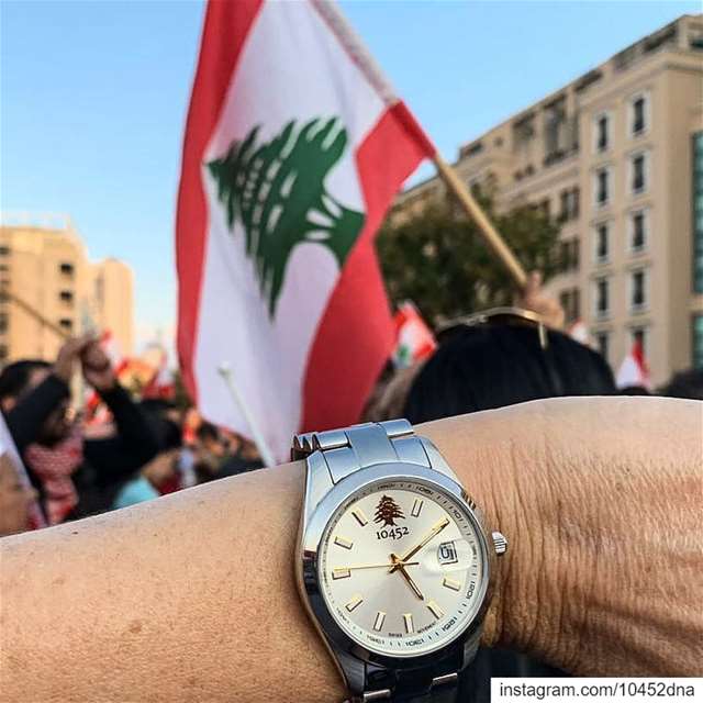  time for  change  Lebanon  watch the  lebaneserevolution  handinhand ... (Martyrs' Square, Beirut)