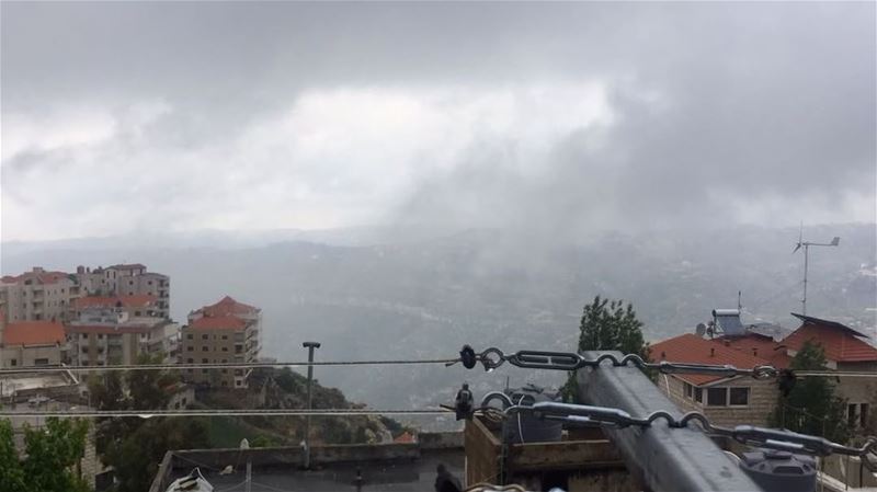 Time-lapse of Hammana valley from Bhamdoun. Cold, rain and fog, heaven!  ... (بحمدون الجبل)