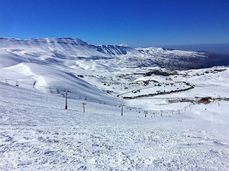 Time to breathe some fresh air  cedars  arz  bluesky  snow  nature ... (Téléskis des Cèdres - Cedars Ski Resort - Arz)