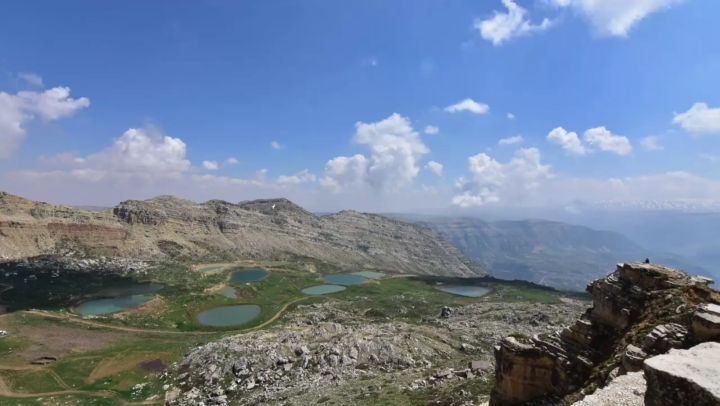  timelapse  north  pond  water  mountains  lebanon  plain  green  nature  ... (Akoura, Mont-Liban, Lebanon)