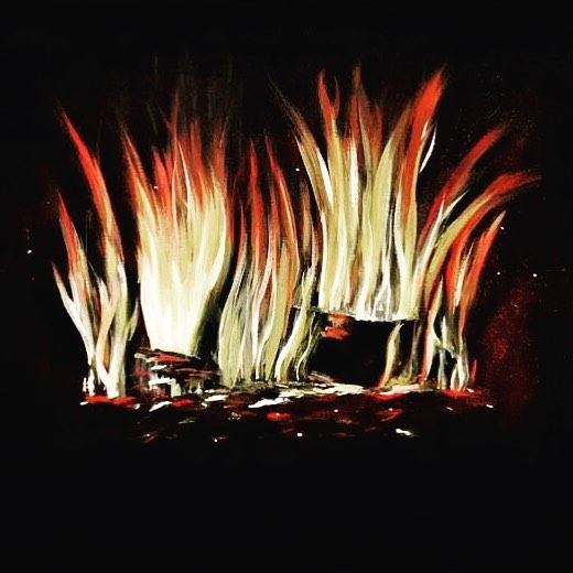 Title: Aflame 🔥Medium: Acrylic and oil on canvas art oilpainting...