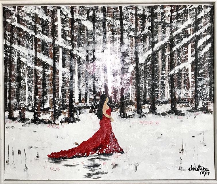 Title: “Lost in Nature "Cotton Art Panel white Frame When the idea...