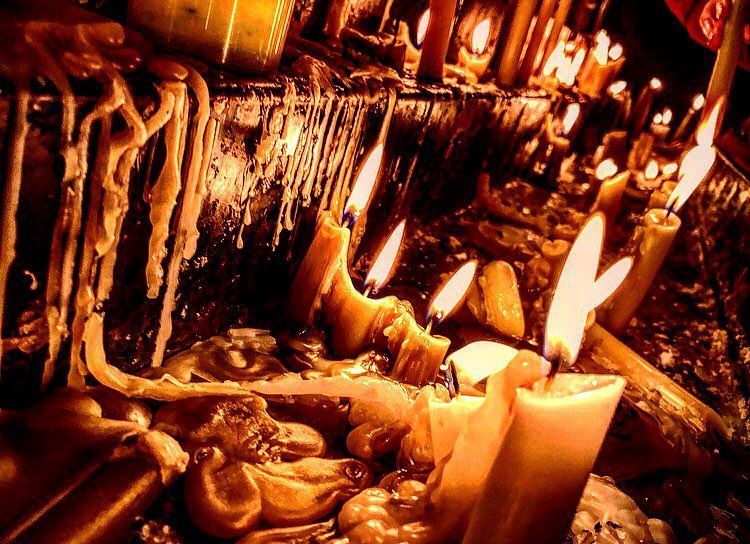 To light a candle is to cast a... (Mar Charbel Anaya , Deir Mar Maroun)