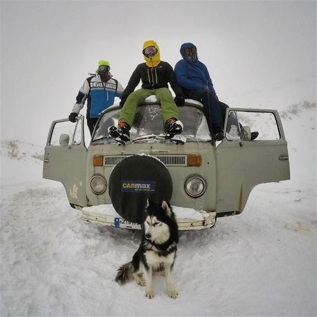 To prove wrong anyone who said that old vans can't defy snowy weathers....