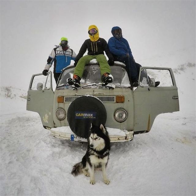 To prove wrong anyone who said that old vans can't defy snowy weathers....