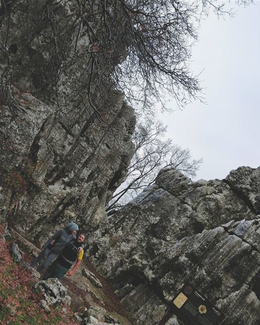 Today during the hike we faced all weather conditions: sun, rain, snow,... (Yahchouch)