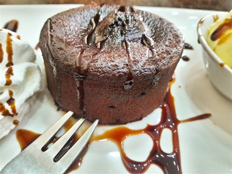 Today's dessert: fondant au chocolat Fondant  fondantauchocolat ... (Tripoli, Lebanon)